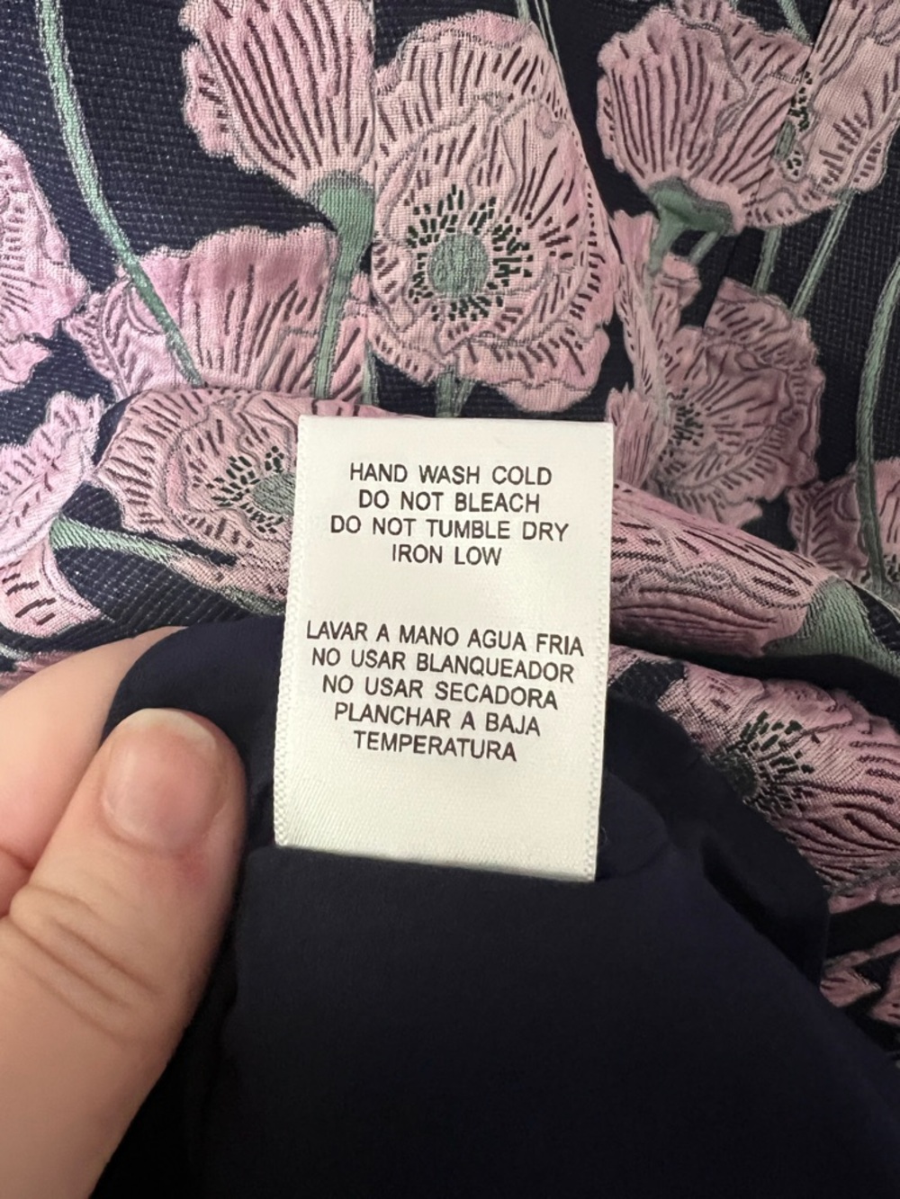 Tuckernuck HYACINTH HOUSE
Pink & Navy Floral Jacquard Minetta Mini Dress - Picture 8 of 16
